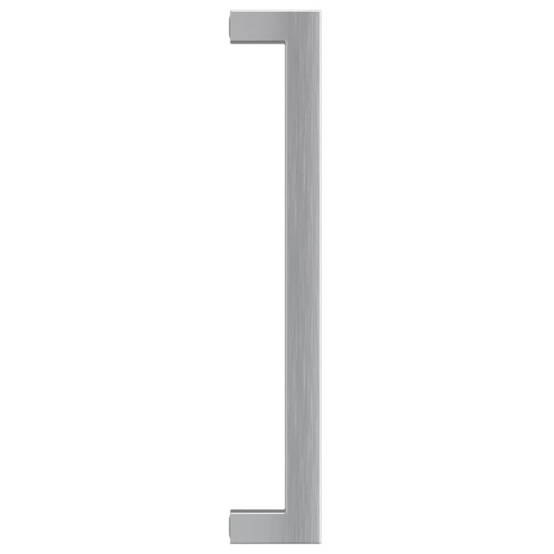 Acier inoxydable avec poignées d'armoire vidaXL, Argent argent, 7,6 po