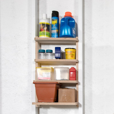 Stud Shelving, 4 Shelves, Unfinished (16")