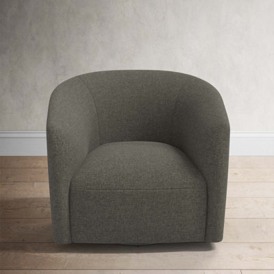 Marita Cotton Swivel Barrel Chair