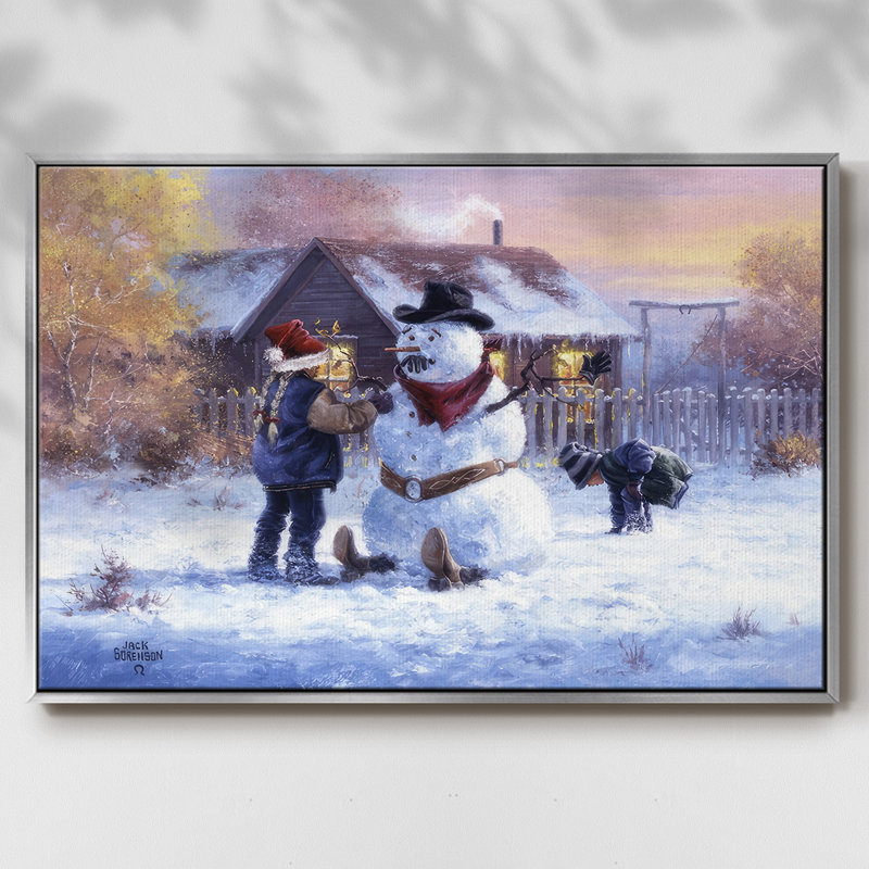 «Gonna Be in Trouble», reproduction sur toile flottante, H 17 po x l 25 po x P 1,5 po, Encadrement argenté