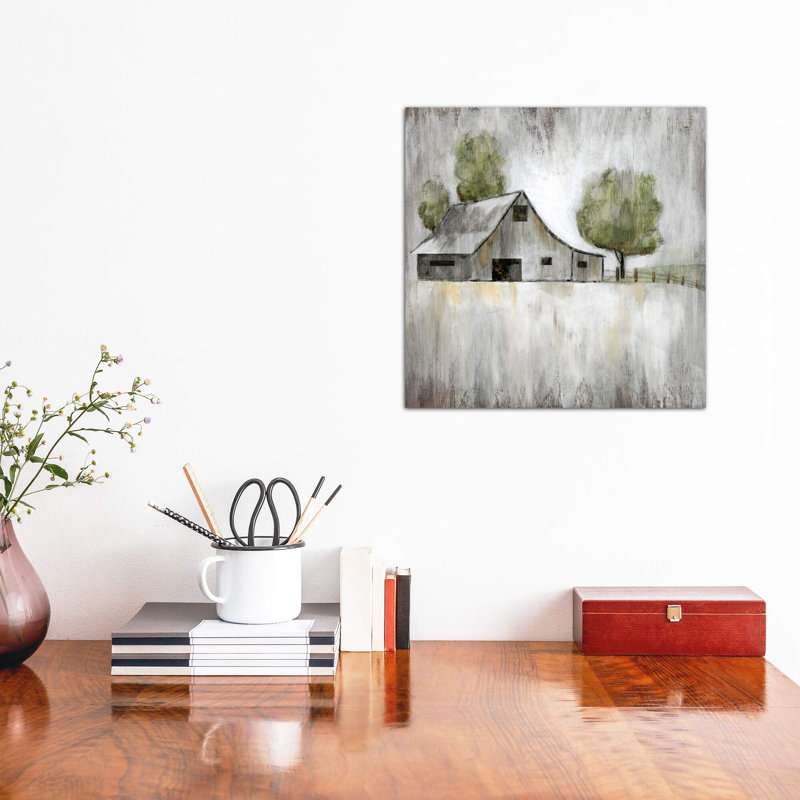 Weathered Barn 1 Piece Wrapped Canvas Painting, 45.72 cm H x 45.72 cm W x 1.91 cm D