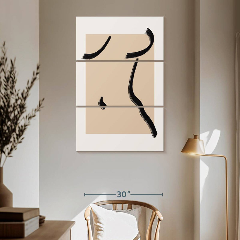 Avery Minimal Nude Line I, 65" H x 42" W