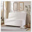 Causeuse beige en tissu Boucle