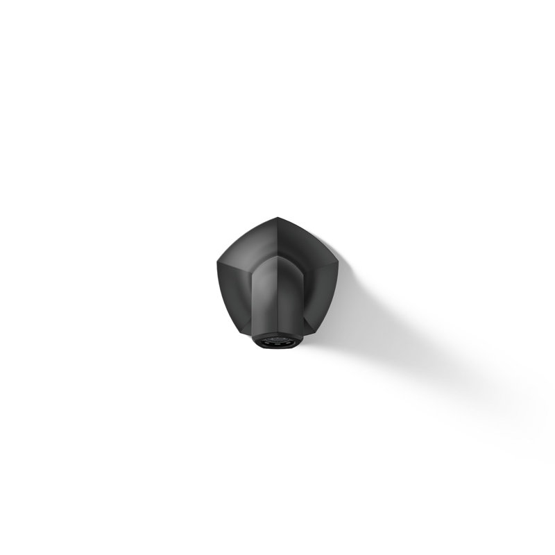 Robinet de lavabo mural occasion avec drain, Noir mat