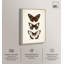 Décoration murale papillon empilable sur toile par Art Remedy, cadre argenté, 16 x 24-623696677-623696675