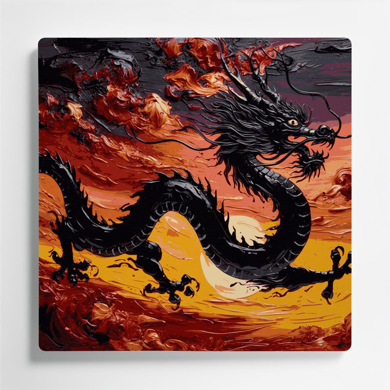 Art mural noir en métal Sci Fi, H 16 po x l 16 po