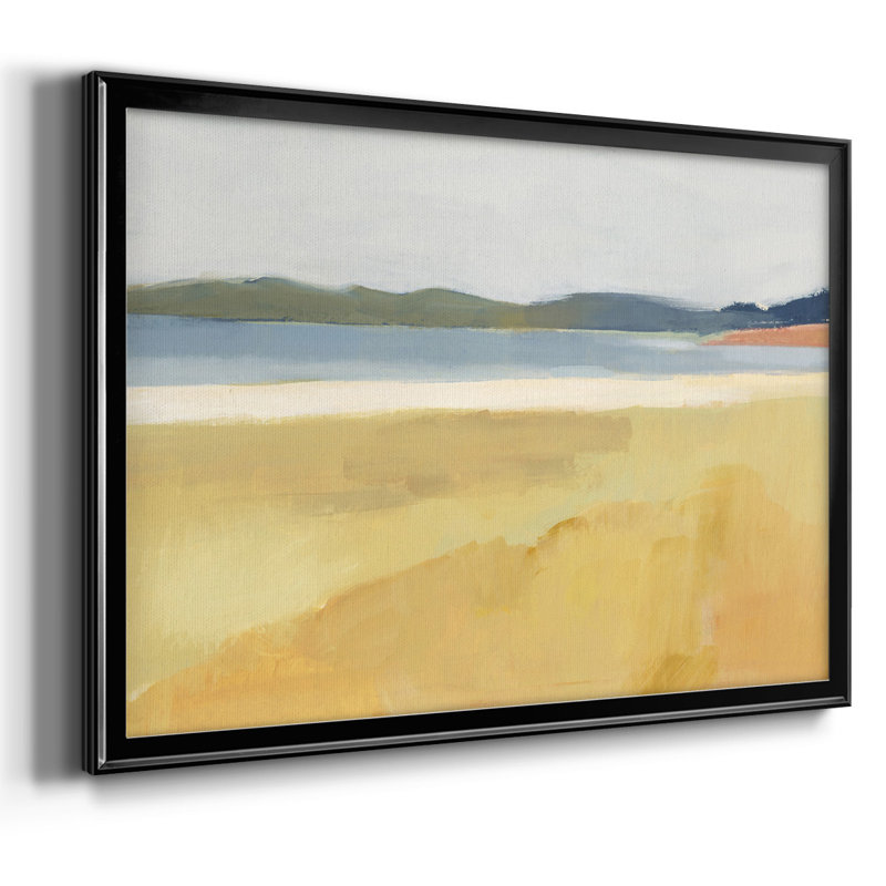 Ochre bord de mer II, toile tendue avec cadre_2766626, Noir, H 26 po x l 38 po x P 1,5 po