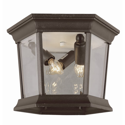 Plafonnier encastré d'extérieur 3 lumières Mulgrave