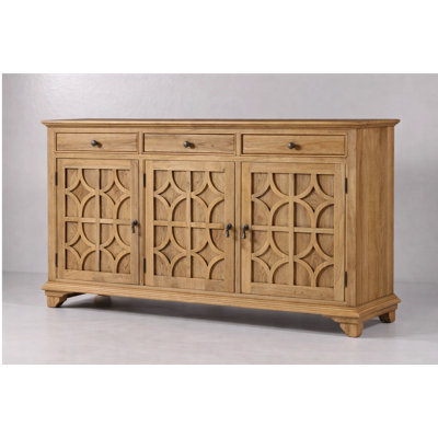 Verona 70" Solid Wood Sideboard, Oak