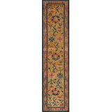 Antique Tibetan Chinese Geometric Knotted Rug