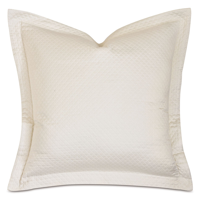 Matera Pillow Sham, Euro, Ivory