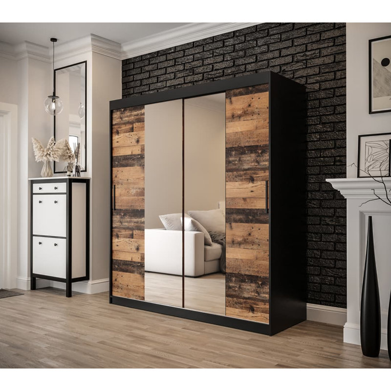 Abriona 2 Door Manufactured Wood Wardrobe