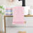 Soft Highly Absorbent Cotton Bath Towel Set, Lint Free Quick Drying Towels For Bath Spa And Home, 28.7x13.4in Pink/Gray/Beige/Blue