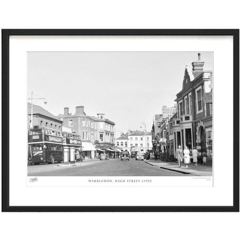 Wimbledon, High Street C1955 by Francis Frith - Single Picture Frame Print, 60cm H x 80cm W x 2.3cm D