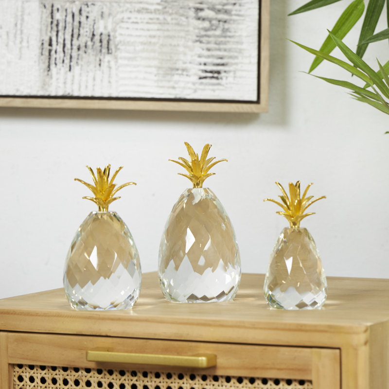 Ensemble de sculpture ananas 3 pièces Karakum