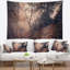 Tapisserie paysage de style rétro avec feuilles et arbres-28503830
