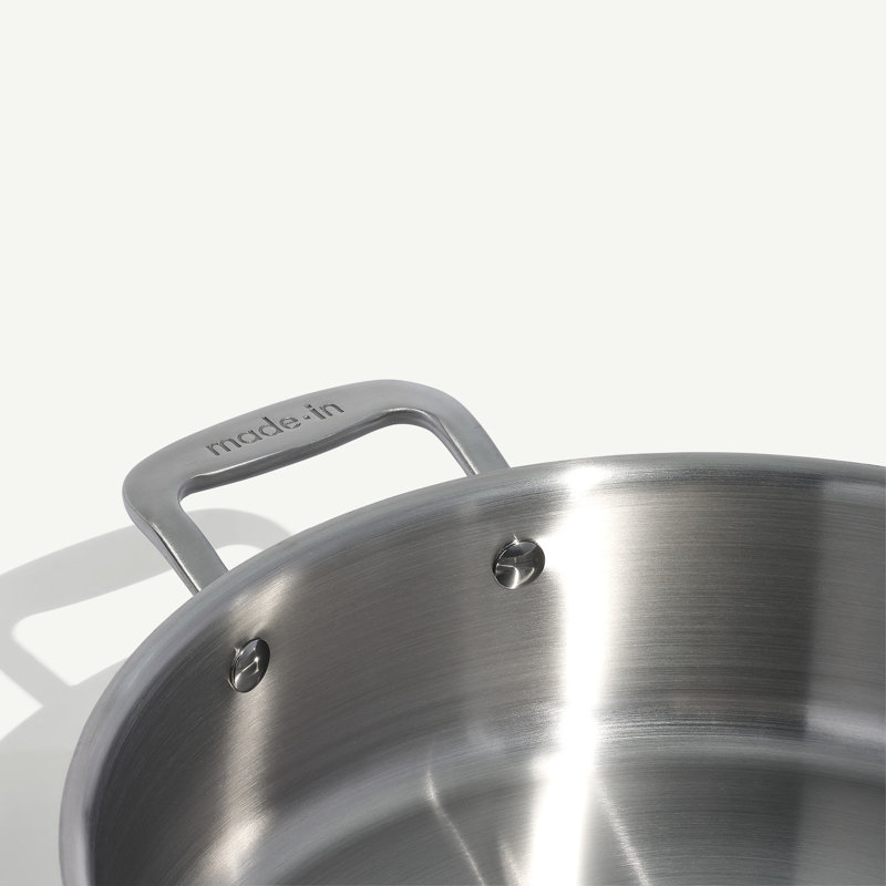 Stainless Clad 10 qt. Rondeau with Lid, 6 Qt.