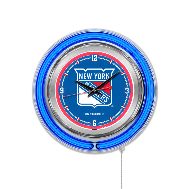 Horloge murale 15" nhl, New York Rangers