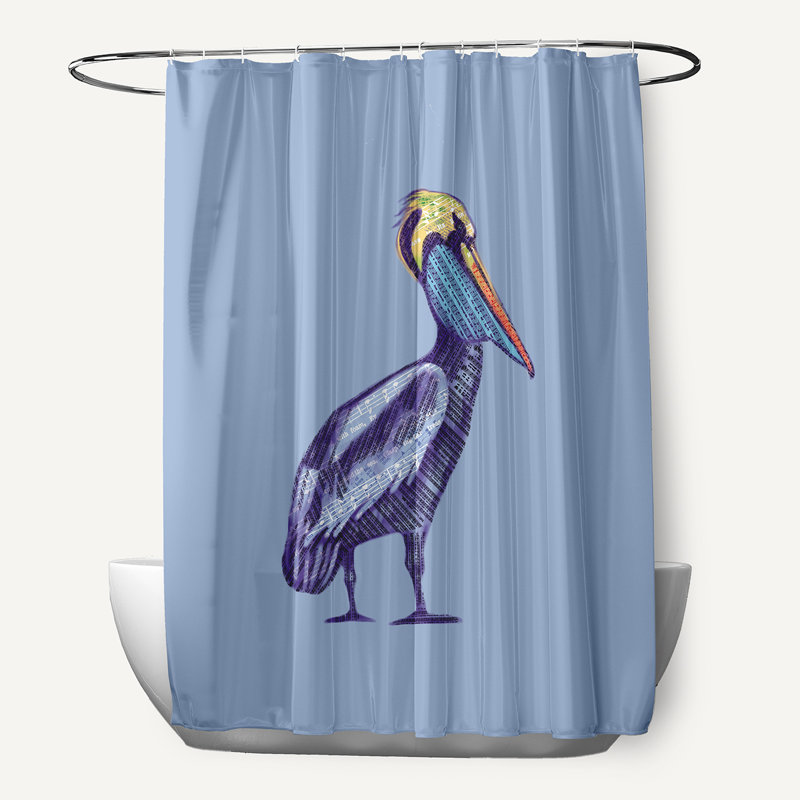 Rideau de douche simple Cavendish, Bleu