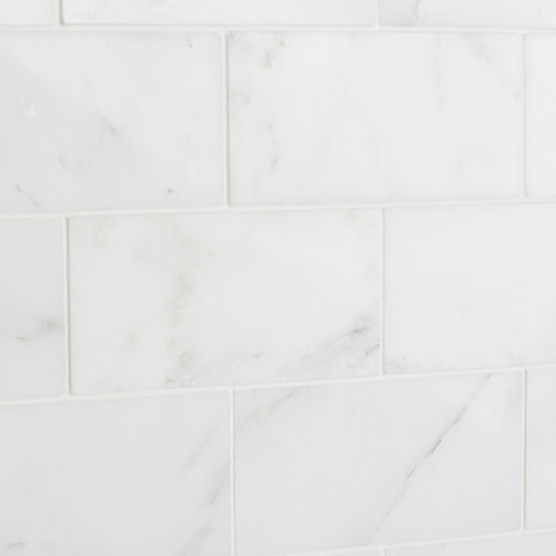 Oriental 3" x 6" Natural Stone Marble Look Subway Wall & Floor Tile