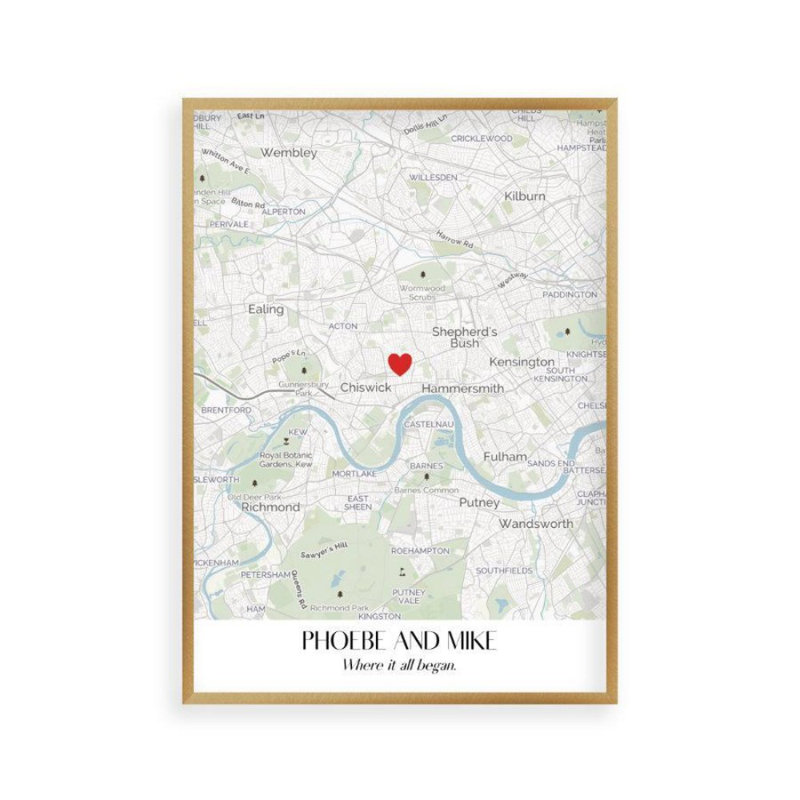 Print, 31 cm H x 41 cm W, Brushed Copper Frame