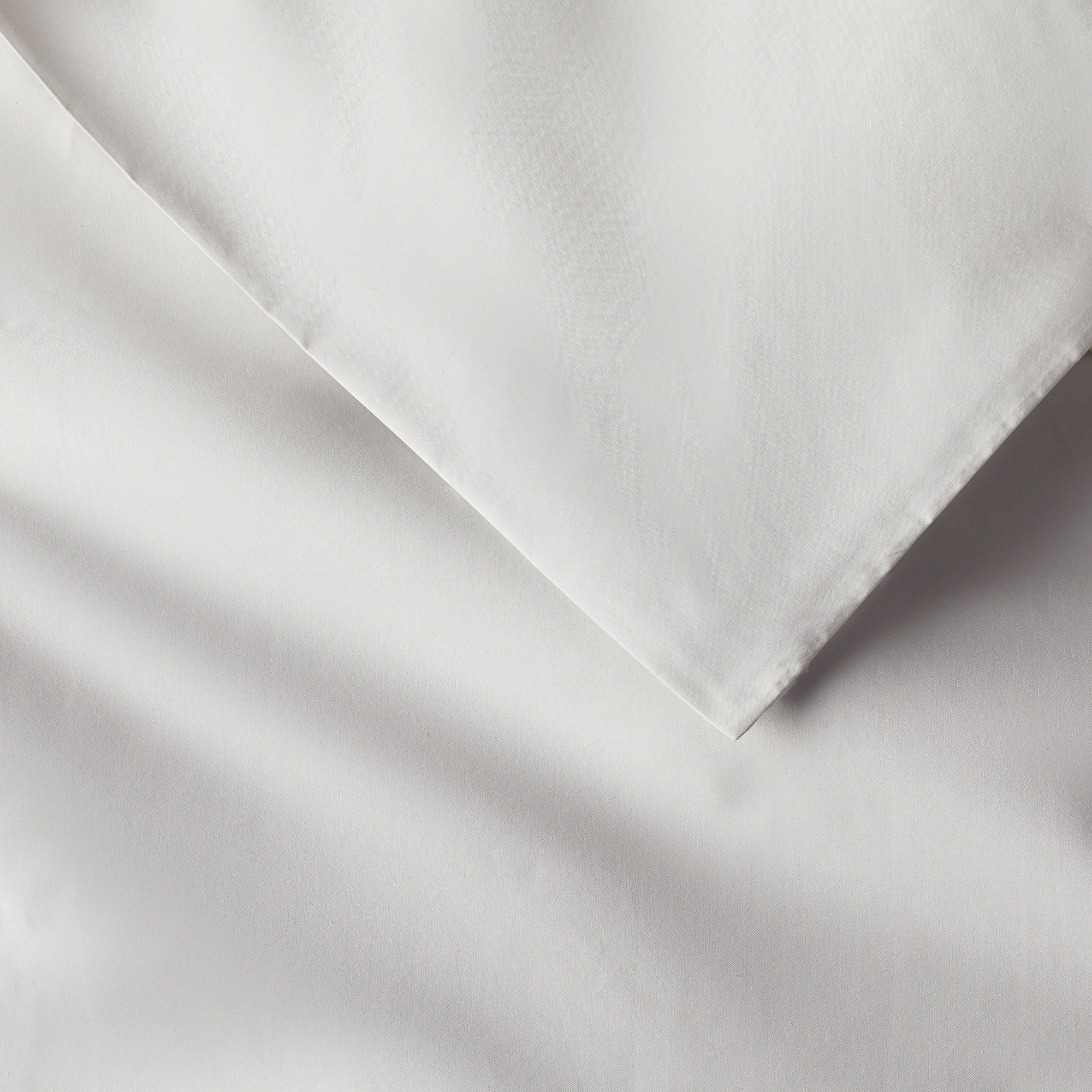 Coyer Classic Cotton Percale Duvet Cover Set, Soft Gray, King / Cal King Duvet Cover + 2 Pillow Shams