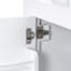 Meuble-lavabo à tiroirs blanc 30 po avec structure stable en bois d'hévéa massif et élégant-1367822235-1367822233