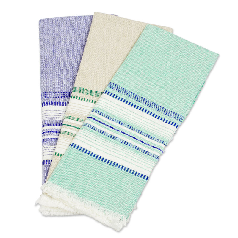 Cotton Stripe Dish Cloth Kitchen Towel