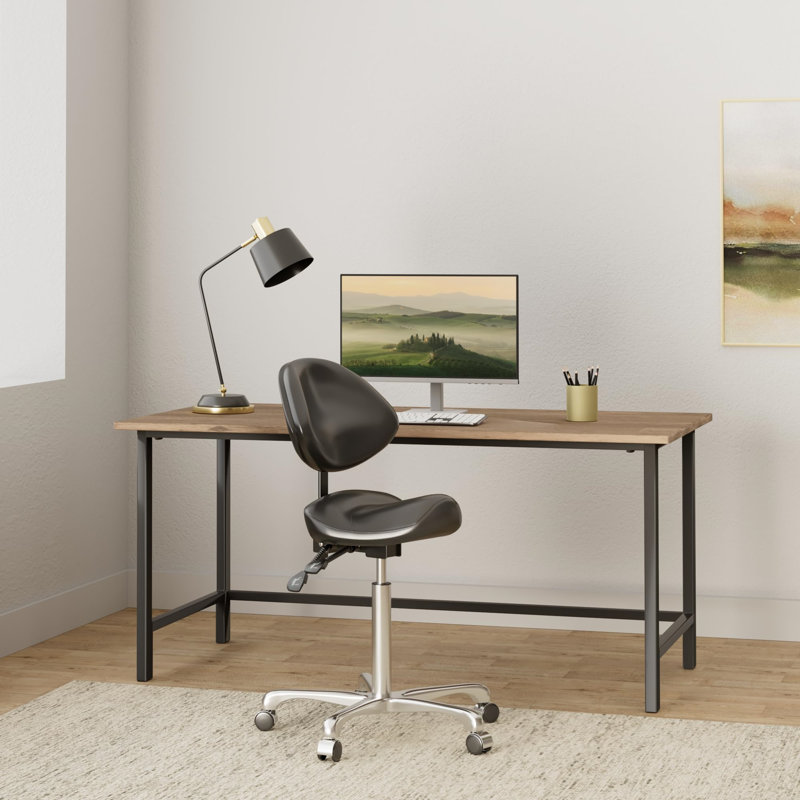 Dashuan Backed Adjustable Height Ergonomic Industrial Stool Wheels