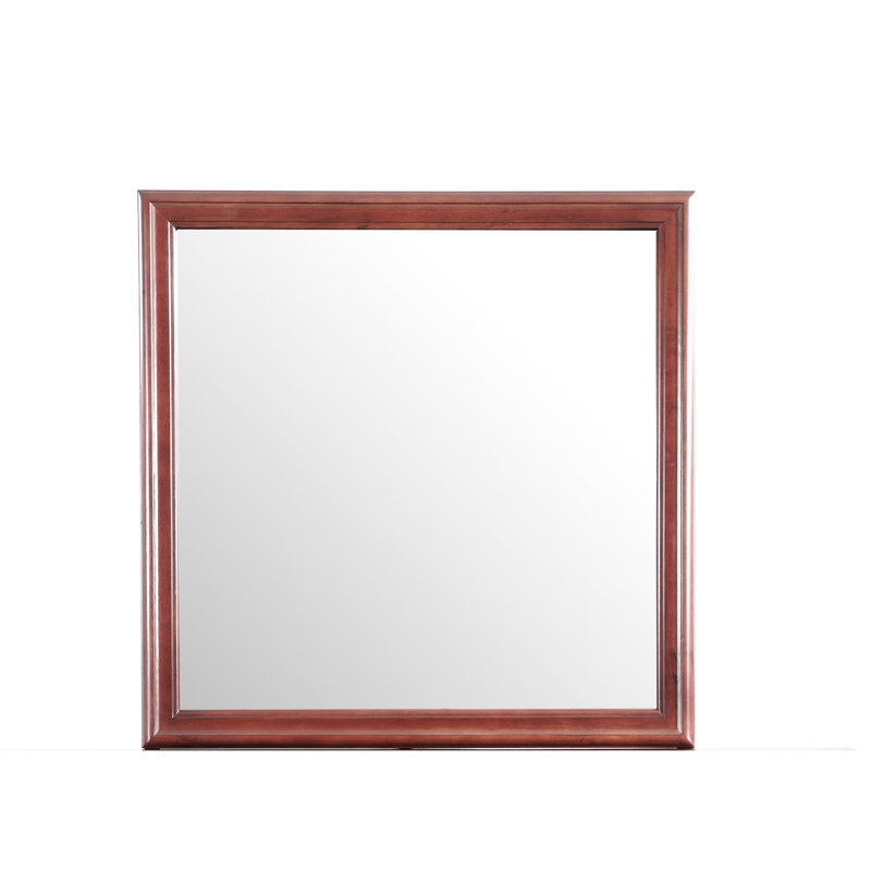 Cherry - Miroir G3100-m, panneau de particules, profondeur de 38 po, 1 large, haut, 23 lb, lourd avec aspect cerisier - profondeur 38 po x largeur 1 po, hauteur: 23 lb
