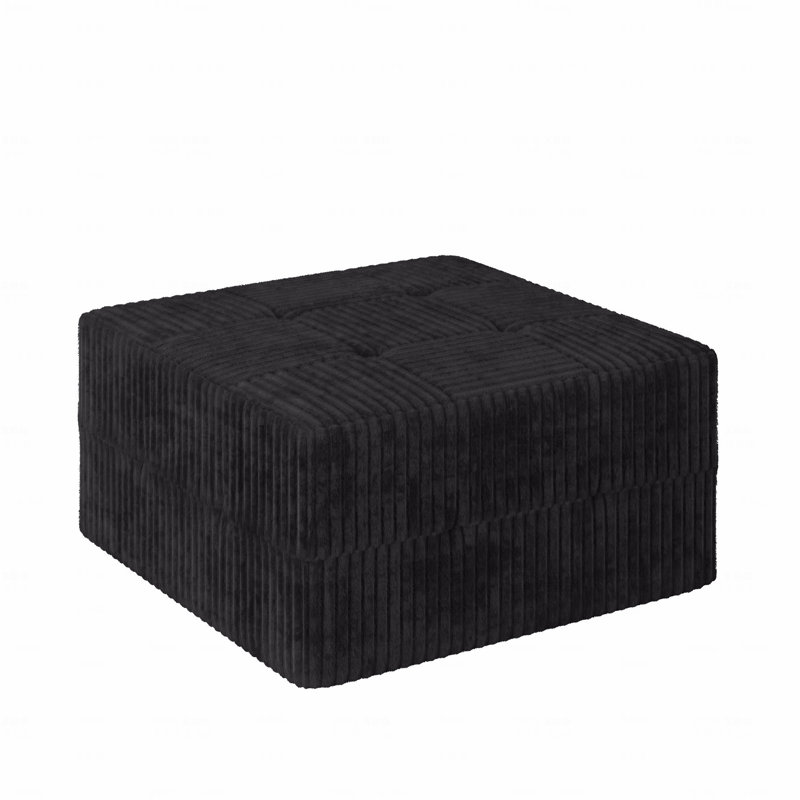 Canapé-repose-pieds, Noir