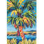 "Bayou Breeze Evans", art sur toile tendue par Sally Gallery: Pine Island Palm-1212509311