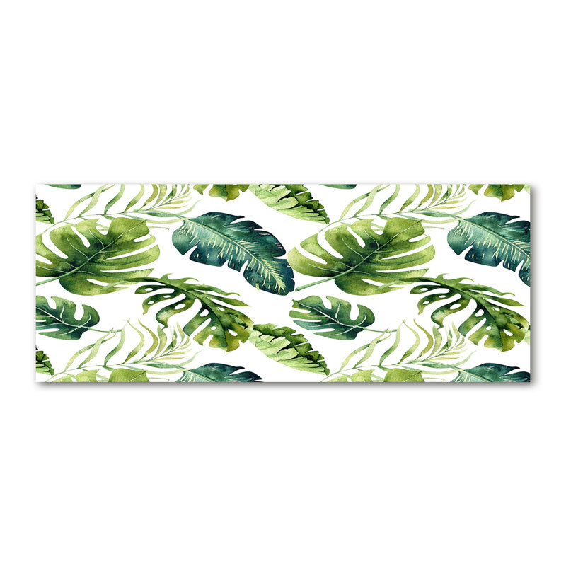 Tropical Leaves - No Frame Painting, Canvas, 50cm H x 125cm W x 2cm D