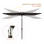 Parasol de marché rectangulaire 10' x 6,5'-66223630