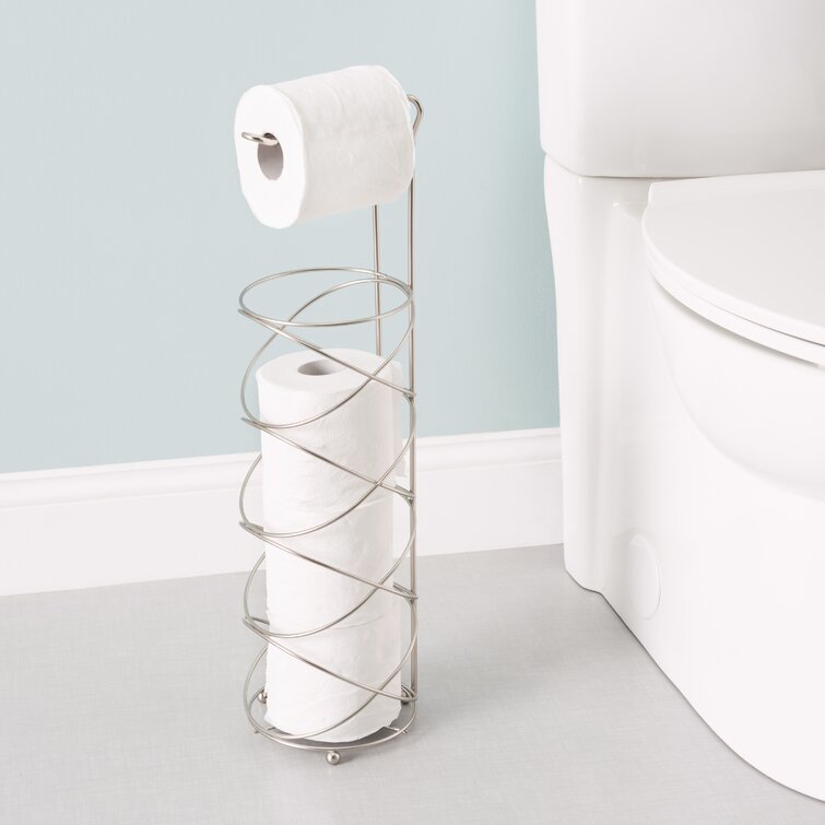 Alfonsina Free Standing Swirl Toilet Paper Holder