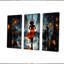 Orange orange, musique à Harlem City III - ensemble de décorations murales-107212453-107212458