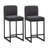 Smart Chenille Upholstery Bar Stools Set of 2-1175803716