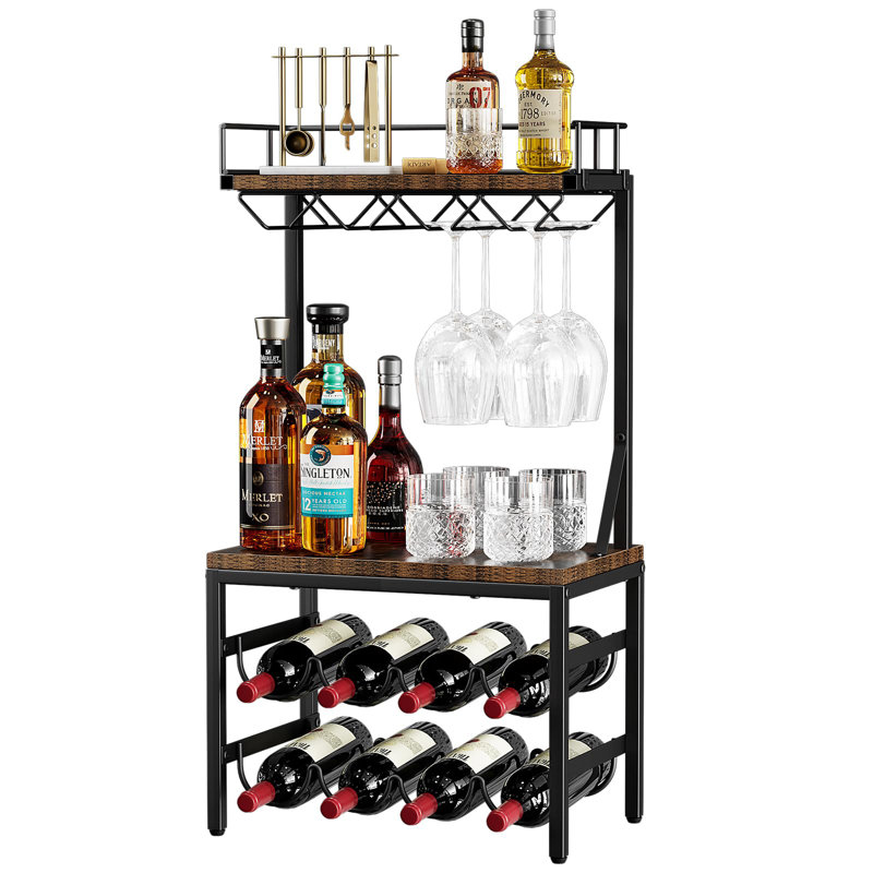 Wine Glass Rack Brown