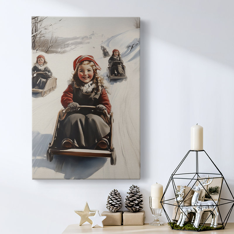 Art des Fêtes de Noël - Toile tendue avec châssis - Série 2-XXXI, H 18 po x l 12 po