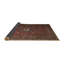 Tapis oriental rouge tissé à la machine Laci-421058451