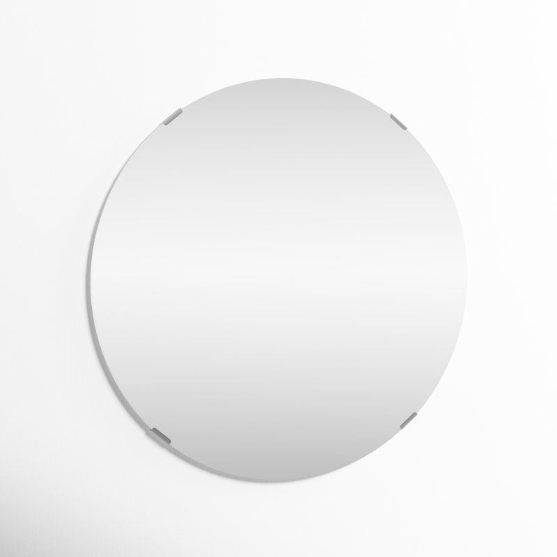 Samonie Round Wall Mirror, 33" x 33"
