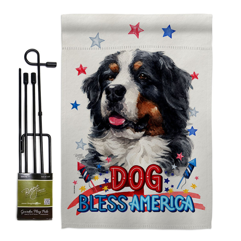 Double Sided 18.5'' H x 13'' W Polyester Animal Garden Flag
