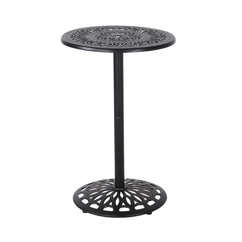 Fuller Round Metal Outdoor Bar Table