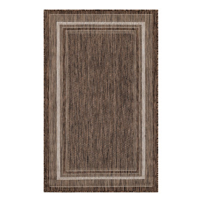 Rengin Brown/Sand Indoor / Outdoor Area Rug