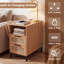 60cm W Metal Bedside Table-1322050446