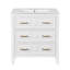 Ensemble de meuble-lavabo simple 30 po avec 3 tiroirs, meuble-lavabo autoportant avec cadre en bois massif 30 po, blanc-121294415