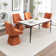 Baudel Euclid Modern Velvet Dining Chair