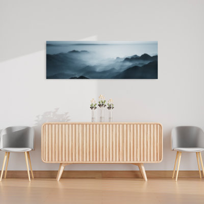 «Misty Mountain Peaks Dramatic Dreamy Ethereal Landscape Mountain», art mural