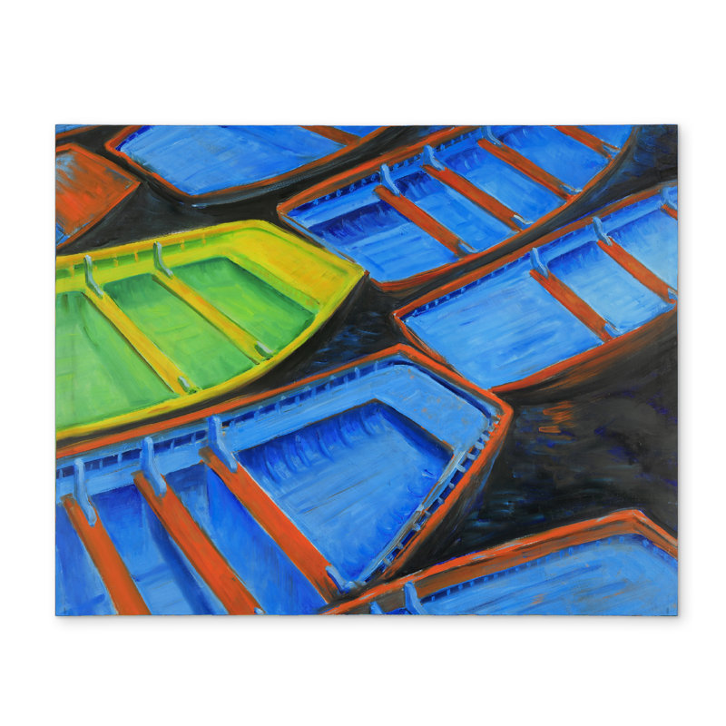 Napperon bleu pour chambre de bateau | Décoration pour petits canots