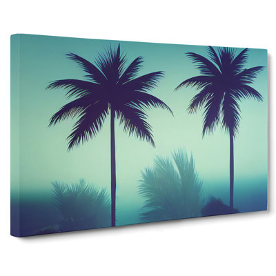 Head Turning Palm Trees - Wrapped Canvas